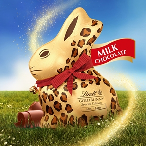 Lindtt Gold Bunny Milk Chocolate Hearts 200g Luxury Swiss Chocolate Bunny GiftPack Elegant Seasonal Easter Celebration <b>Snack</b> box - Product Image 6