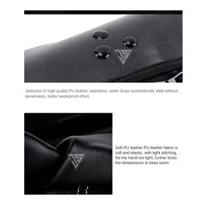 Gants d'hiver pour hommes et femmes, chauds, 100% imperméables, en cuir de mouton, pour le ski, écran tactile, pour temps froid, doublure intérieure en fourrure - Product Image 5