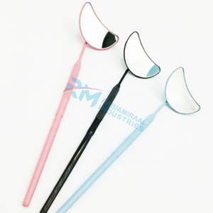 กระจกแต่งหน้าแบบใช้ด้านเดียว สีชมพู/ฟ้า/ดำ 3 สีเคลือบผง  สำหรับต่อขนตา อุปกรณ์เสริมความงามขนตา - Product Image 3
