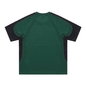 Unisex Casual Short Sleeve Summer T-<b>Shirts</b> 100% Cotton Custom Logo <b>Patchwork</b> Loose Streetwear Hip Hop Customizable Logo Men's - Product Image 5