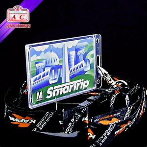 ที่ใส่บัตรเครดิตและป้ายชื่อแบบใสแนวตั้งทำจากพลาสติก ABS - Product Image 2