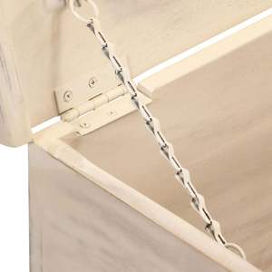 กล่องเก็บของไม้อะคาเซียสีขาวขนาด 43.3 นิ้ว โต๊ะกาแฟดีไซน์หรูหราพร้อมดีไซน์มีสไตล์ - Product Image 6