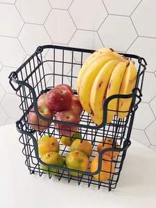 Estante de Almacenamiento para Frutas y Verduras con Tapa, Bandeja para Frutos Secos y Cesta para Guardar Bocadillos, Estante para Sala de Estar - Product Image 5