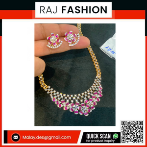 Conjunto de Collar de Cristal Clásico, Accesorio de Moda, Joyería para Mujer - Product Image 2