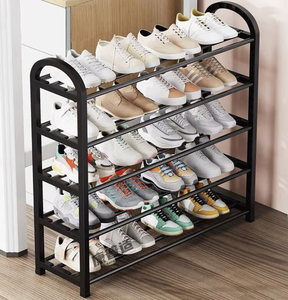 OEM/ODM 5 Tiers Metal <b>Shoe</b> Rack Shelf for 20 Pairs Space Saving <b>Shoes</b> <b>Holder</b> Organizer Storage Rack for Home Entryway - Product Image 3