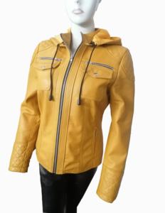 OEM Women's Genuine 100% Sheep Skin Leather Jacket Premium Quality Custom Design Breathable Leather Jacket - Product Image 1