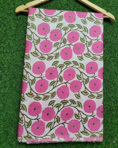 Tissu en tricot 100 % coton imprimé à la main, doux, léger, écologique et respirant pour textiles de maison pour filles, vente en gros - Product Image 1