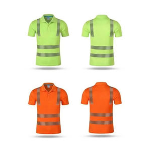 Camisetas Polo Clásicas de Talla Grande para Guardias de Seguridad con Logotipo Personalizado, ANSI Clase 2, con Luz LED Intermitente, Ropa de Trabajo Impermeable para Hombre - Product Image 1