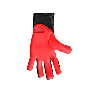 Red Black Football Goalkeeper Gloves <b>Full</b> Finger Non <b>Slip</b> Breathable PU Leather Unisex Sports Protection Hook And Loop Closure - Product Image 3