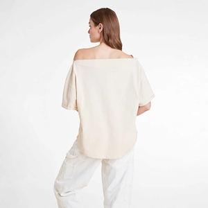 Camiseta de Manga Larga para Mujer, Estilo Y2K, Casual, Ecológica, Transpirable, Antiarrugas, Jersey Sólido, Bordado a Máquina, Verano - Product Image 5