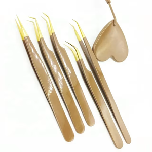 Pinzas de Precisión Profesionales de Acero Inoxidable Antiestáticas para Aislamiento de Pestañas sin Esfuerzo - Product Image 3