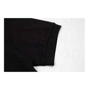 Camiseta de Manga Corta Negra para Hombre, Diseño Sólido, Estilo Casual, Tejido de Poliéster, Secado Rápido, Corte Regular - Product Image 2