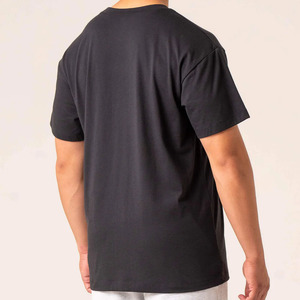 T-shirt à manches courtes pour homme, col rond, rose, coupe classique, couleur unie, design simple, tissu jersey tricoté décontracté - Product Image 5