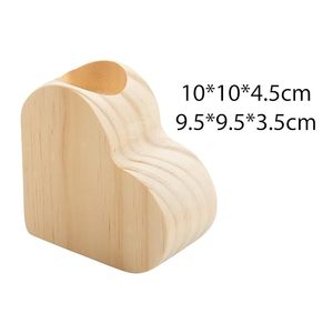 Porte-bougie en bois fait main en forme de cœur, décorations de Noël modernes en relief pour la maison, cadeau - Product Image 4