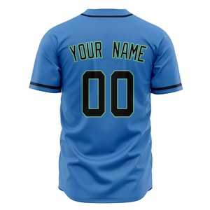 Camiseta de Béisbol para Hombre, Uniforme de Equipo Personalizado, Poliéster Transpirable, con Botones, Sublimación, Proveedor Mayorista OEM - Product Image 4