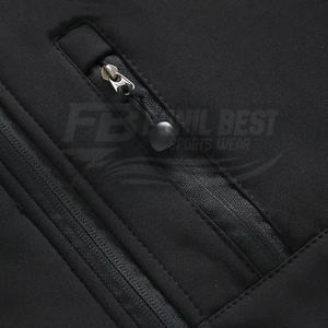 Chaquetas de Invierno Personalizadas OEM, Diseño Delgado e Informal, Cuello Alto, Forro Polar, Exterior de Lana/Viscosa, Patrón de Letras para Hombre - Product Image 4