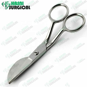 Ciseaux en acier inoxydable à bec de canard pour adultes, de haute qualité, avec le logo chirurgical hani, CE / ISO fabriqué au Pakistan - Product Image 6