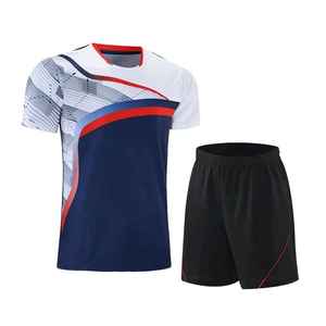 Conjuntos de Uniformes de Tenis para Hombre, Ropa Deportiva de Secado Rápido, Estilo Casual, con Estampado Digital, Malla Transpirable, para Práctica de Tenis - Product Image 2