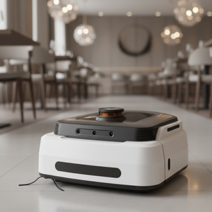 Robot aspirador comercial todo en uno para restaurantes con tanque de desagüe de 1.5L - compatible con control por aplicación inteligente - Product Image 1