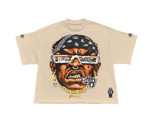 Camiseta de algodón de diseño personalizado 2026, estilo streetwear, lavado ácido, gráfico vintage, corte holgado y corto, 300 g/m², alta calidad - Product Image 2