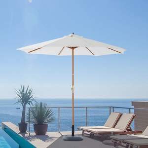 Sombrilla de Jardín de Alta Calidad con Protección UV, Sombrilla de Madera Moderna para Patio, Jardín, Hotel, Piscina, Playa, OFERTA - Product Image 5
