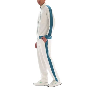 Sudadera con capucha lavada con ácido bordada desgastada con parche desteñido solar personalizado y pantalones de chándal conjunto chándal apilado acampanado para hombre 2026 - Product Image 3