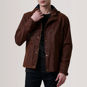 Fashionable Men <b>Canvas</b> <b>Jacket</b> Durable Fabric Comfortable Fit For Street Style And Casual Outings Winter <b>Jacket</b> - Product Image 5