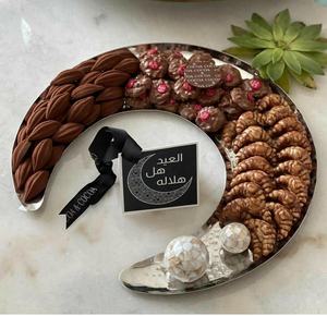 Plateaux de service en acier faits à la main de luxe de haute qualité avec incrustation de vadrouille de Style arabe poignée en incrustation de nacre artisanat naturel - Product Image 2