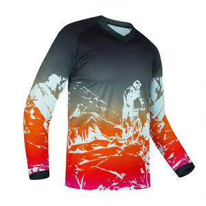 Maillot de cyclisme personnalisé OEM, impression de haute qualité, 100% polyester respirant, maillot de moto pour équipe professionnelle, maillot de vélo MX - Product Image 4