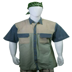 Chemise en flanelle tricotée à manches longues pour homme, col montant, 100 % coton biologique, personnalisable avec logo, nouvelle tendance, vente chaude - Product Image 3