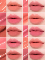 Tube de teinte à lèvres mat en plastique, conteneur cosmétique avec bouchon à vis, diamètre 16 mm, étiquette privée, impression personnalisée, modèle d'emballage