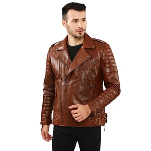 Veste en cuir d'hiver pour homme de haute qualité, personnalisable OEM, style urbain, imperméable et respirante, vente en gros - Product Image 3