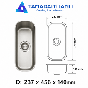 Modern Single Bowl Stainless Steel Kitchen Sink Undermount <b>Brushed</b> Satin Surface 5 Year Warranty - Product Image 1
