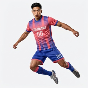 ชุดฟุตบอลชายแบบปรับแต่งได้ เนื้อผ้านุ่มระบายอากาศดี แห้งเร็ว สไตล์เสื้อทีมฟุตบอล พร้อมบริการสกรีนโลโก้ทีม - Product Image 6