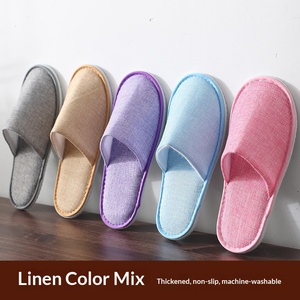 Pantuflas Desechables Antideslizantes Personalizables para Hoteles, Salones de Belleza, Casas de Huéspedes y Alojamientos Turísticos, Pantuflas de Coral para el Hogar en Stock - Product Image 3