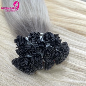 Extensiones de Cabello Humano Remy Vietnamita Directo de Fábrica, 100% Virgen, Natural, Liso, Pre-Adherido, Punta Plana, Desde Vietnam - Product Image 1