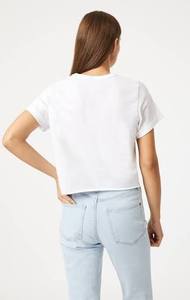 Summer Vacation Use Refined Luxury Styling Womens Cropped Velvet <b>Tshirt</b> Featuring Eco-Friendly Fashion Elements - Product Image 2