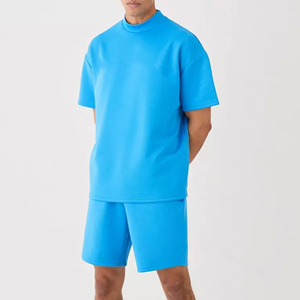 Ensemble de survêtement décontracté d'été pour homme 100 % coton respirant avec logo personnalisé – Survêtement streetwear le plus vendu - Product Image 3