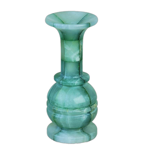 New Arrival Traditional Design Marble Flower Vase Green Onyx Tabletop Decorative Vase for Elegant Home Design - Product Image 3