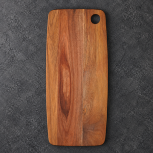 Planche à découper rectangulaire en bois massif avec une surface de découpe étendue pour la restauration et la cuisine - Product Image 1