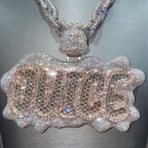 จี้ห้อยคอแบบกำหนดเอง ICEDJEWELZ เงินแท้ 925 ชุบทอง ประดับเพชรโมอิสซาไนต์ สไตล์ฮิปฮอป สำหรับทุกเพศ ได้รับการรับรองจาก IGI - Product Image 2