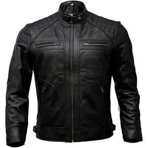 Blouson aviateur pour homme en cuir véritable de qualité supérieure, style tendance, imperméable, écologique, respirant, hiver, nouveauté - Product Image 1