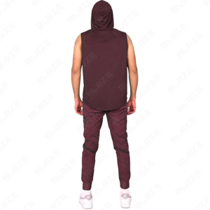 2025 26 verano hombres entrenamiento con capucha camisetas sin mangas culturismo músculo camisas serigrafiado hombres sin mangas gimnasio Sudadera con capucha camisa sudaderas con capucha - Product Image 3