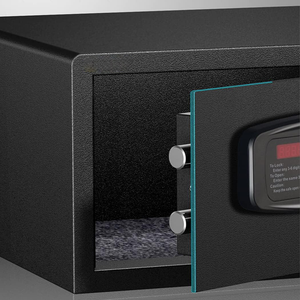 Coffre-fort numérique pour hôtel 2026 avec serrure électronique à code, en acier noir, durable, accès par clé, 1,5 mm (porte) / 2 mm (corps) EM-1942-BC - Product Image 2