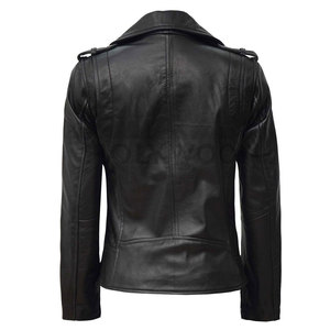 Veste en cuir tendance pour femmes, tissée, légère, imperméable, de qualité supérieure, élégante, look tendance au quotidien, personnalisable - Product Image 2