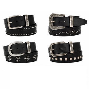 Genuine Leather <b>Belts</b> for <b>Men</b> Black Studded <b>Western</b> Cowboy <b>Belt</b> with Vintage Antique Silver Buckle Custom Brand Fashion <b>Belt</b> - Product Image 6