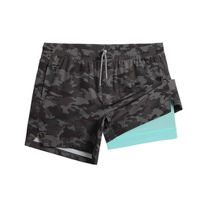 Shorts Deportivos para Hombre de la Mejor Calidad al por Mayor, Shorts de Gimnasio y Running de 5 Pulgadas, 2 en 1, de Secado Rápido - Product Image 4