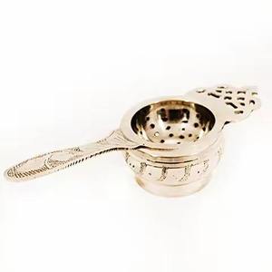 Premium Brass Tea & <b>Coffee</b> Mesh Strainer Durable Handcrafted Metal <b>Filter</b> for <b>Coffee</b> Herbal Flatware & Drink Tea <b>Coffee</b> Powder - Product Image 3