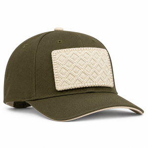 Custom Woven Patch Color Block Baseball Cap PU Leather OEM Manufacturer Custom Elastic Fit Band For Men Women Clubs New Sport - Product Image 6
