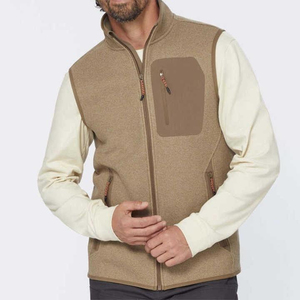 Gilet en toile polaire pour homme, personnalisé selon votre propre design, col montant, léger, veste d'hiver professionnelle, imperméable à l'avant - Product Image 6